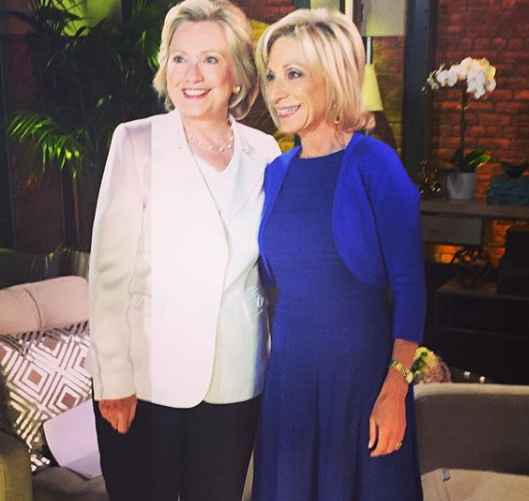 Andrea Mitchell with Hilary Clinton